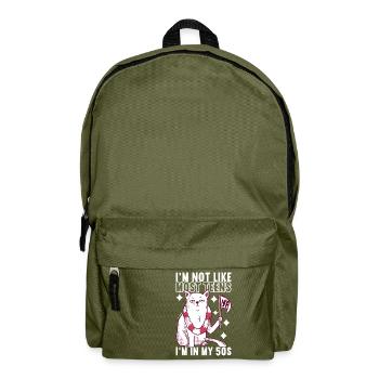 Grumpy Birthday - Rucksack - Olivgrün - Vorne