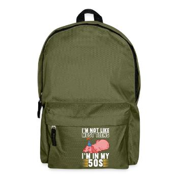 Grumpy Birthday - Rucksack - Olivgrün - Vorne