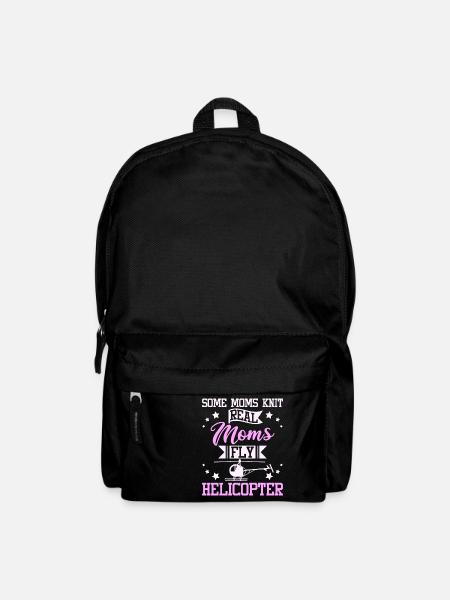 Moms fly helicopter - Rucksack - Schwarz