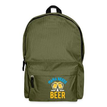 Maman a besoin d’une bière - Sac à dos - vert olive - Devant