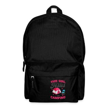 Campen Cette fille court sur Jésus et camping - Sac à dos - noir - Devant