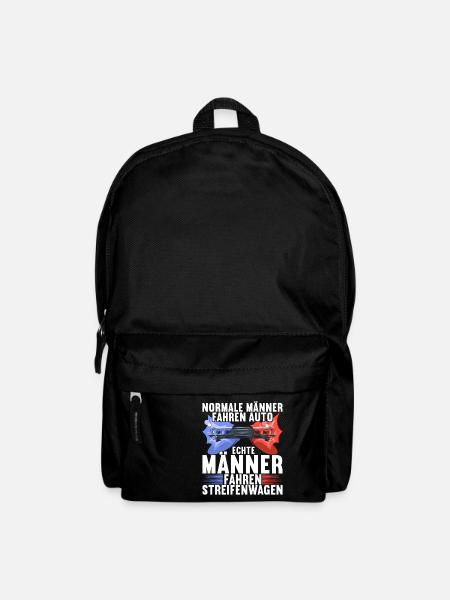 Polizei Polizist - Rucksack - Schwarz