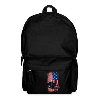 Usa American flag Truck driver - Rucksack - Schwarz - Vorne