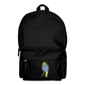 Dino avec un reptile dinosaure sucette - Sac à dos - noir - Devant