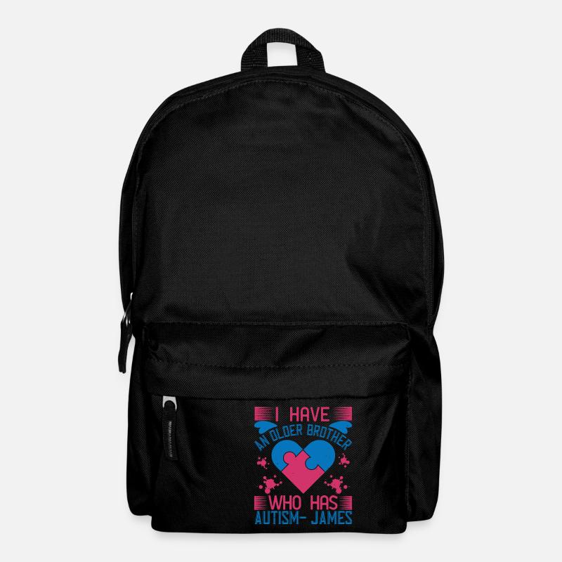 Ich habe einen älteren Bruder, der Autismus hat James - Rucksack - Schwarz