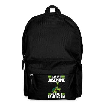 Joggen Sport Lustiger Spruch - Rucksack - Schwarz - Vorne
