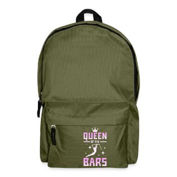 Queen of the bars gymnastics - Backpack - olive green - Front