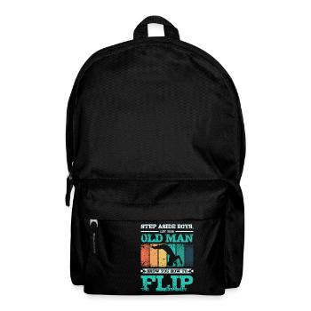 Let this old man show you how to flip gymnastics - Backpack - black - Front
