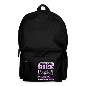 Mon mécanicien de vélo préféré m’appelle maman - Sac à dos - noir - Devant