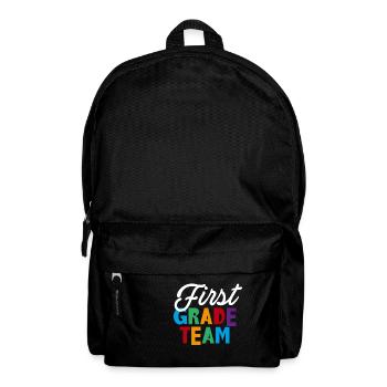 First Grade Team Shirt Geschenk - Rucksack - Schwarz - Vorne