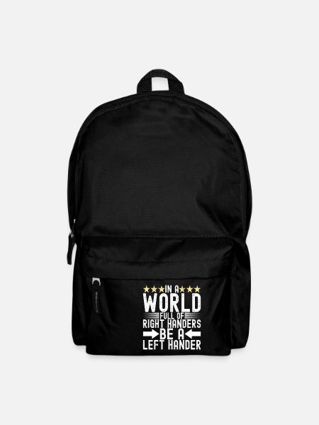 Linkshänder - Rucksack - Schwarz