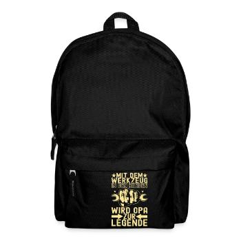 Opa Großvater - Rucksack - Schwarz - Vorne