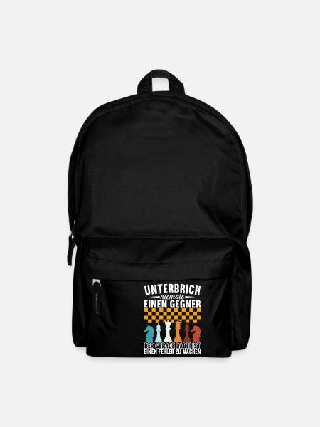 Schach Schachspieler - Rucksack - Schwarz