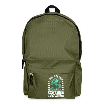 Ostsee Norddeutsch - Rucksack - Olivgrün - Vorne