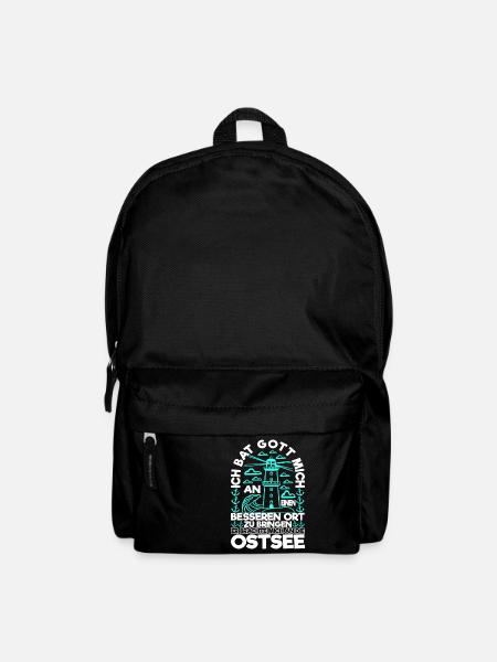 Ostsee Norddeutsch - Rucksack - Schwarz