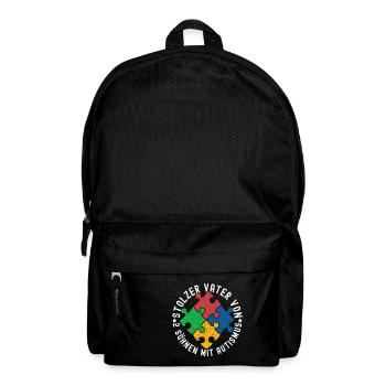 Autist Autismus Autistisch - Rucksack - Schwarz - Vorne