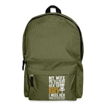 Disc Golf Disc Golfer - Backpack - olive green - Front