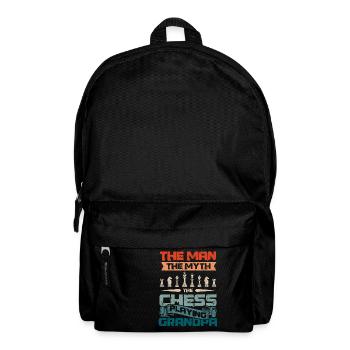 The man the myth the chess playing grandpa - Backpack - black - Front