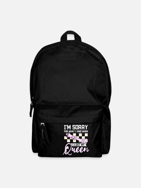 Sorry for what I said when I lost my queen chess - Rucksack - Schwarz