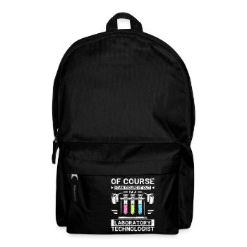 Funny laboratory technologist - Backpack - black - Front