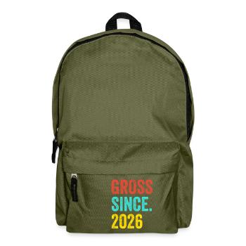 Funny Birthday Gross Since 2026 - Backpack - olive green - Front
