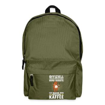 Abschiedsgeschenk Jobwechsel Kollegen - Rucksack - Olivgrün - Vorne