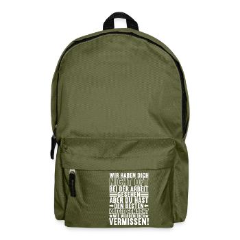 Cadeau d’adieu Collègues de changement d’emploi - Sac à dos - vert olive - Devant
