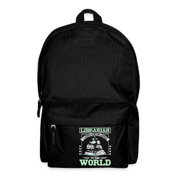 Librarian I lend knowledge to the world - Backpack - black - Front