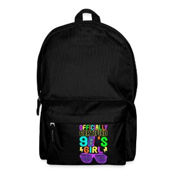 90er Party 90er Jahre - Rucksack - Schwarz - Vorne