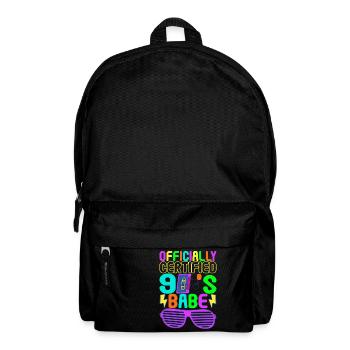 90er Party 90er Jahre - Rucksack - Schwarz - Vorne