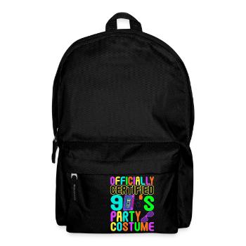 90er Party 90er Jahre - Rucksack - Schwarz - Vorne