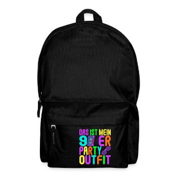 Fête des années 90 années 90 - Sac à dos - noir - Devant