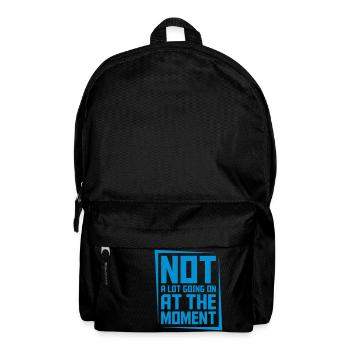 Not much going on - Backpack - black - Front