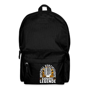 Karaoke Karaokeabend - Rucksack - Schwarz - Vorne