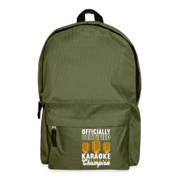Karaoke Karaoke Evening - Backpack - olive green - Front