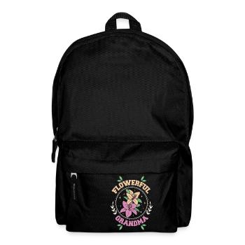 Flowerful grandma - Backpack - black - Front