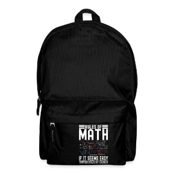 Professeur de mathématiques Mathématiques - Sac à dos - noir - Devant