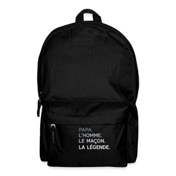 Papa Maçon L'Homme La Légende Cadeau Humour - Sac à dos - noir - Devant