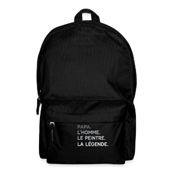 Papa Peintre L'Homme La Légende Cadeau Humour - Sac à dos - noir - Devant