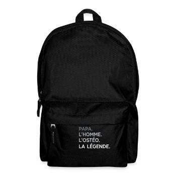Papa Ostéopathe L'Homme La Légende Cadeau Humour - Sac à dos - noir - Devant