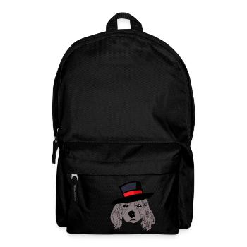 Chien Tête Chien Chapeau Enfants Gentleman Monsieur Monsieur Monsieur - Sac à dos - noir - Devant