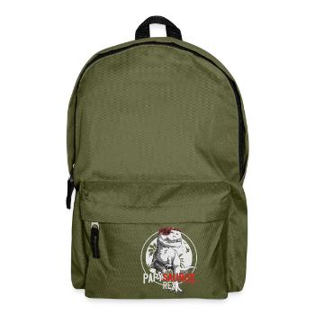 Cadeau Papy Dinosaure Fête Des Grands Pères - Sac à dos - vert olive - Devant