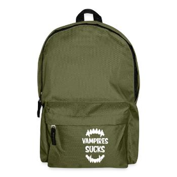 VAMPIRES SUCKS - Backpack - olive green - Front