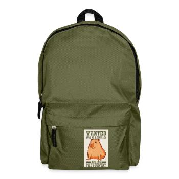 Capybara Water License - Backpack - olive green - Front