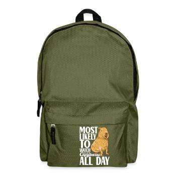 Capybara Water License - Backpack - olive green - Front