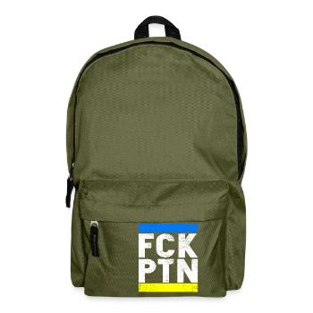 FCK PTN - Backpack - olive green - Front