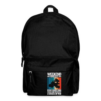Quad Bike Quadfahrer - Rucksack - Schwarz - Vorne