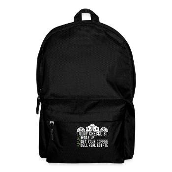 Immobilienmarkler Markler Immobilien - Rucksack - Schwarz - Vorne