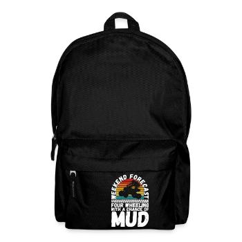 Quad Bike Quadfahrer - Rucksack - Schwarz - Vorne