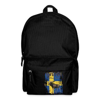 Sweden - Schweden - Sverige - Moose - Rucksack - Schwarz - Vorne